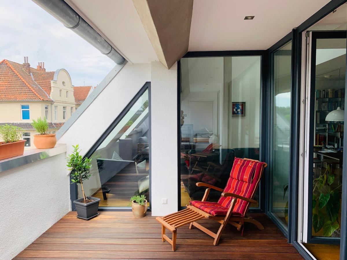 Exklusives Penthouse Im Ehemaligen Bunker Daire Hannover Dış mekan fotoğraf